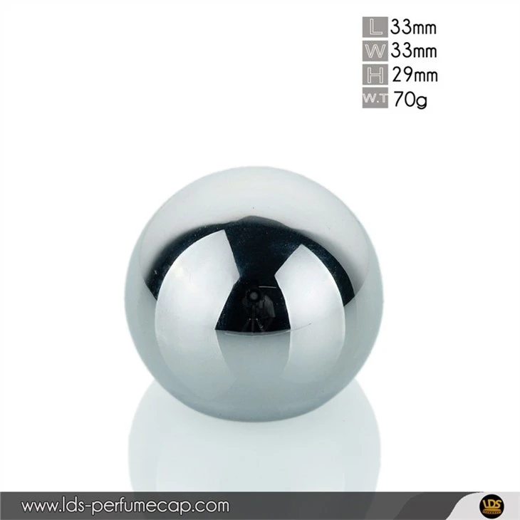High Polished Gold Silver Black Zamak Perfume Cap In Stock